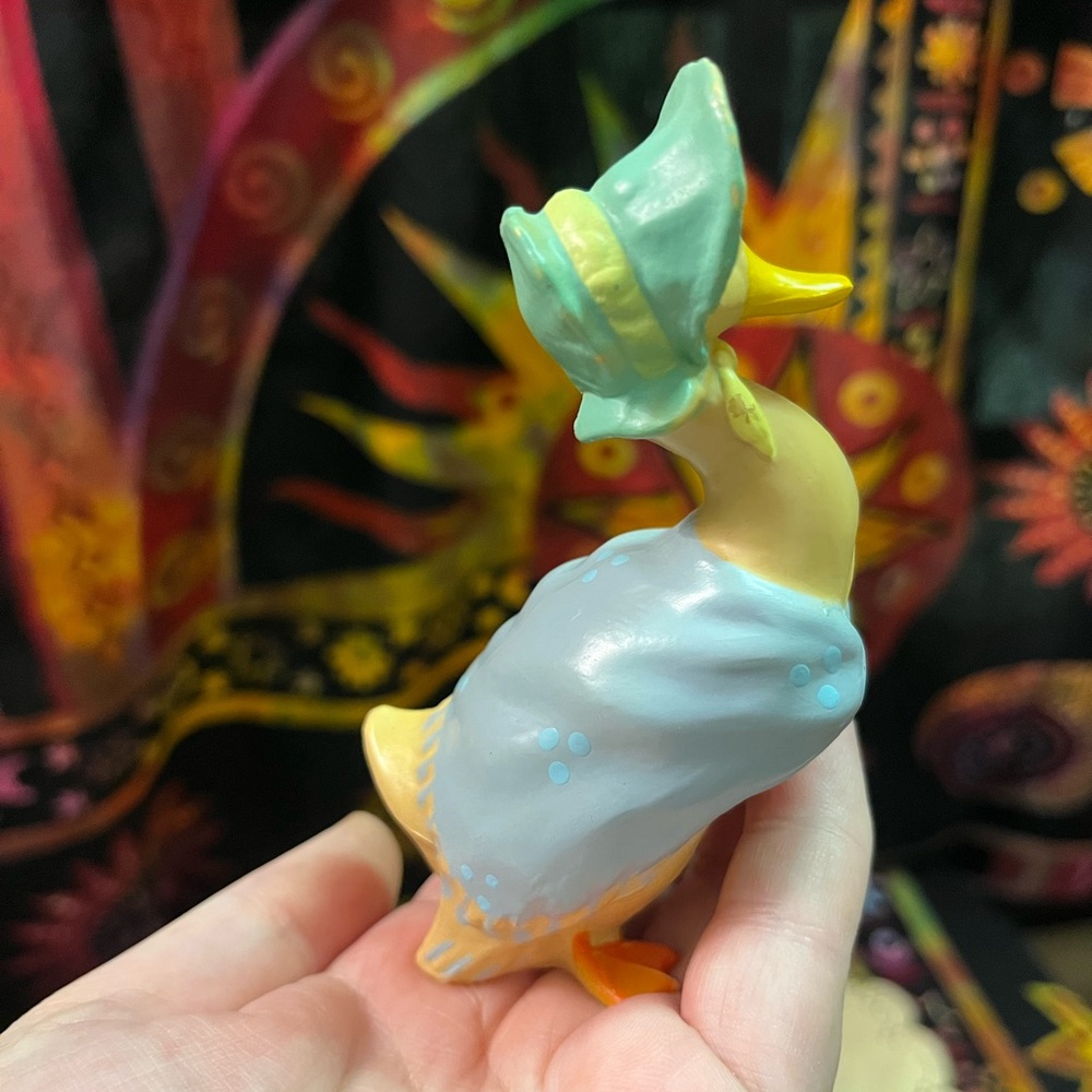 VTG Vintage Jemima Puddle-Duck Beatrix Potter Plastic Resin Figurine Toy - Picture 3 of 6